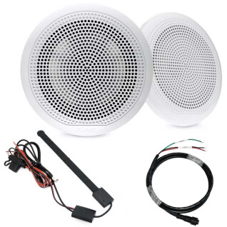 Speaker audio pack: 1 pair of hp el-f653w + fm/dab antenna + hp cable Nova